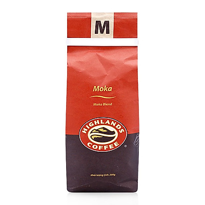 Cà Phê Rang Xay Moka Highlands Coffee (200g)