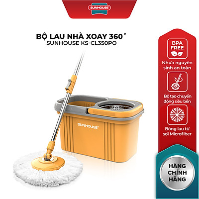 Bộ Lau Nhà Xoay 360 Độ Sunhouse Ks-Cl350PO