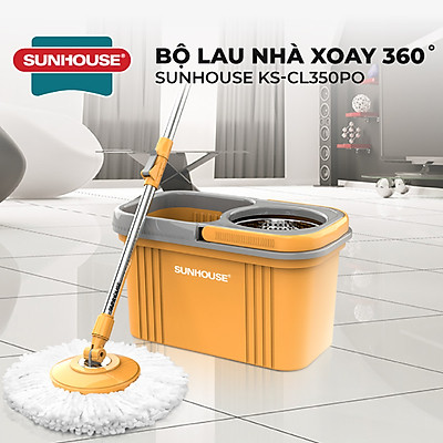 Bộ Lau Nhà Xoay 360 Độ Sunhouse Ks-Cl350PO