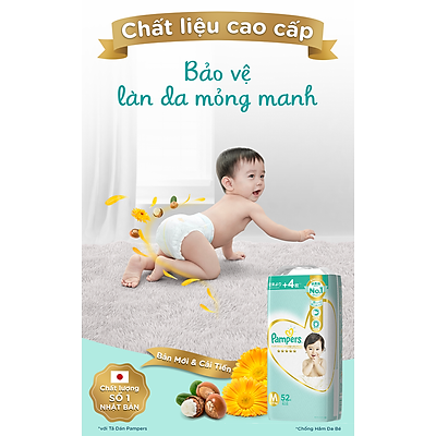 Tã Dán Pampers Nội Địa Nhật Bản NB70/S64/M52/L42