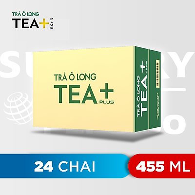 Thùng 24 Chai Trà Ô Long Tea+ Plus (455ml / Chai)