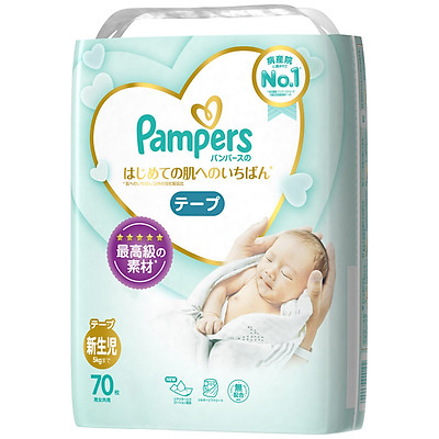 Tã Dán Pampers Nội Địa Nhật Bản NB70/S64/M52/L42