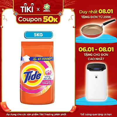 Bột Giặt Tide Trắng Đột Phá 5.5kg/ Bột Giặt Tide Hương Downy 5kg