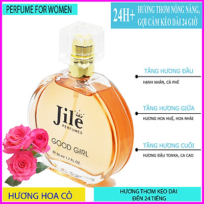 Nước hoa nữ cao cấp chính hãng Jile Good Girl 50ml với hương thơm ngọt ngào, nữ tính