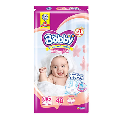 Miếng Lót Sơ Sinh Bobby Fresh Newborn 2 - 40 (40 Miếng)