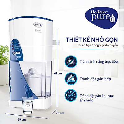 Máy Lọc Nước Pureit Classic Không Dùng Điện - Hàng Chính Hãng