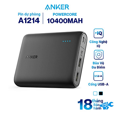 Pin Sạc Dự Phòng Anker PowerCore 10400mAh - A1214 - Hàng Chính Hãng