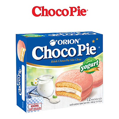 Bánh Orion Chocopie Sữa Chua Yogurt (12 bánh x 30g)