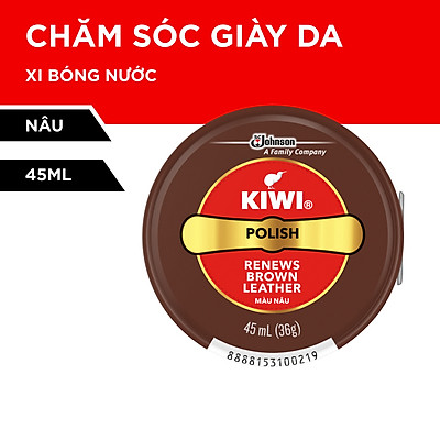 Kiwi Xi đánh giày màu Nâu 45ml/Sáp