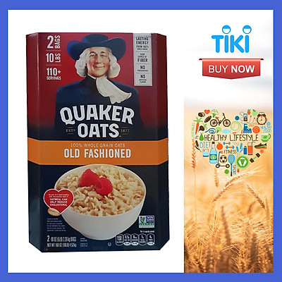 Yến Mạch Quaker Oats Old Fashion 4,52kg (Dạng Hạt cán Mỏng)