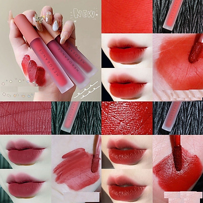 Set 3 Cây Son Kem Lì Herorange Fluffy Lip Glaze