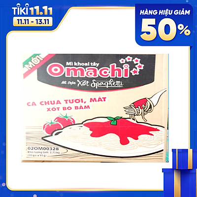 Thùng 30 Gói Mì Omachi Xốt Spaghetti Vị Bò