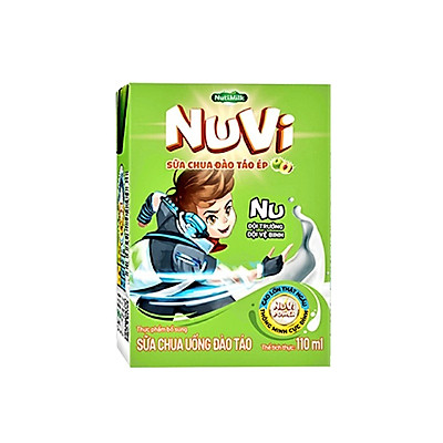 Nuvi Sữa chua uống đào táo NT110TI 110ml NUTIFOOD