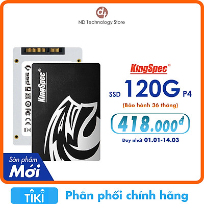 Ổ cứng SSD KingSpec P4 120GB - Hàng Chính Hãng