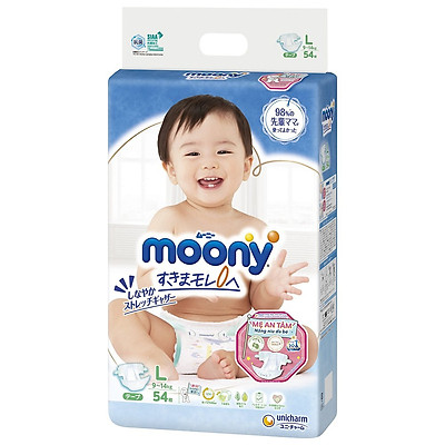 Tã Dán Cao Cấp Moony Nhật Bản L54 (54 Miếng )