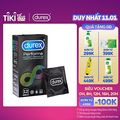 Bao cao su Durex Performa 12 bao