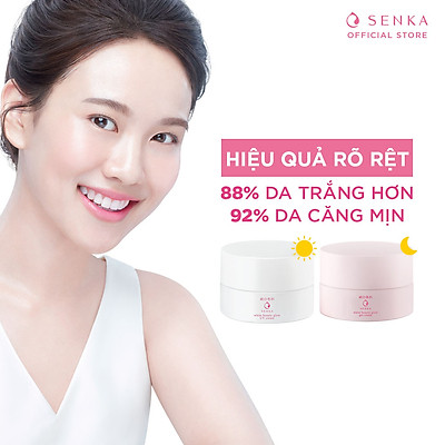 Bộ đôi kem dưỡng trắng da Senka ngày và đêm