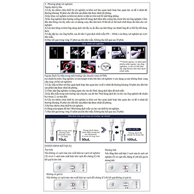 Dụng cụ xét nghiệm nhanh COVID-19 Humasis 