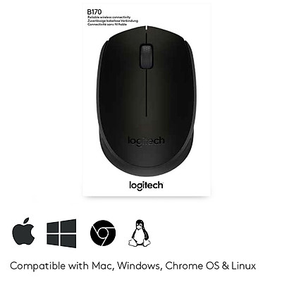 Chuột Không Dây Logitech B170 - Hàng Chính Hãng