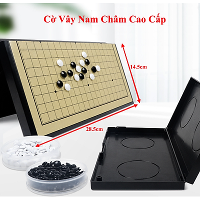 Cờ Vây Nam Châm, Cờ Caro Cao Cấp, Có Bàn Là Hộp Đựng - Hàng chính hãng