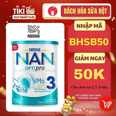 Sữa Bột Nestlé NAN OPTIPRO HM-O 3 1.7kg