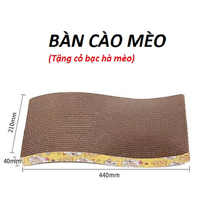 BÀN CÀO MÓNG CHO MÈO - tặng kèm cỏ bạc hà mèo