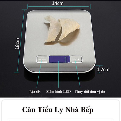 Cân điện tử, cân tiểu ly nhà bếp 1g đến 10kg