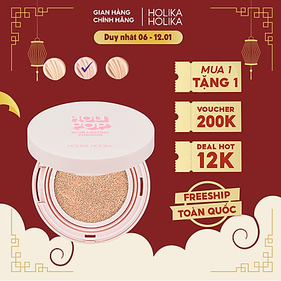 Phấn Nước Holika Holika Holi Pop Blur Lasting Cushion SPF50+ PA+++