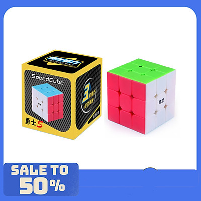 Rubik 3x3 QiYi Warrior S Stickerless Rubic 3 Tầng Không Viền