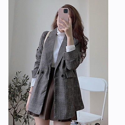 long gray blazer