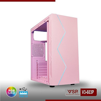 CASE GAME V3-603 - CÓ SẴN LED RGB - HÀNG CHÍNH HÃNG