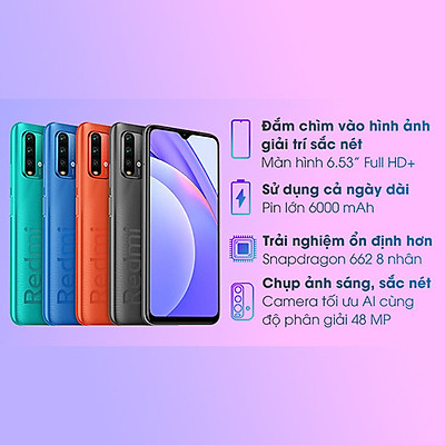 Điện Thoại Xiaomi Redmi 9T - Hàng Chính Hãng