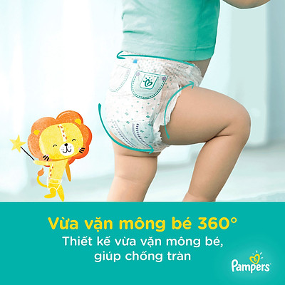 Tã Quần Pampers Giữ Dáng Mới Gói Cực Đại M74/XL62/XXL56/L68