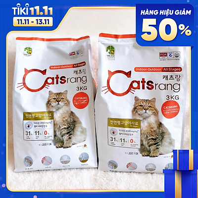 THỨC ĂN CHO MÈO MỌI LỨA TUỔI CATSRANG 3KG