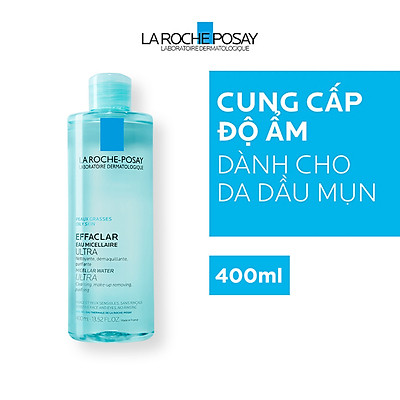 Nước Tẩy Trang Làm Sạch Sâu & Kiểm Soát Bã Nhờn Cho Da Dầu Nhạy Cảm La Roche-Posay Micellar Water Ultra Oily Skin 400ml