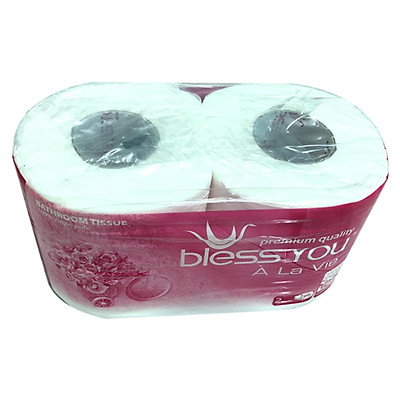 Lốc 10 Cuộn Giấy Vệ Sinh Cao Cấp Bless You À La Vie 2 Lớp