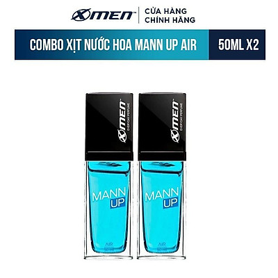 Combo 2 Xịt nước hoa hằng ngày X-Men Everyday Perfume Mann Up Air 50ml/chai