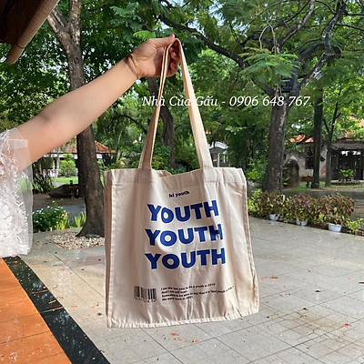 Túi tote vải đẹp YOUTH phong cách