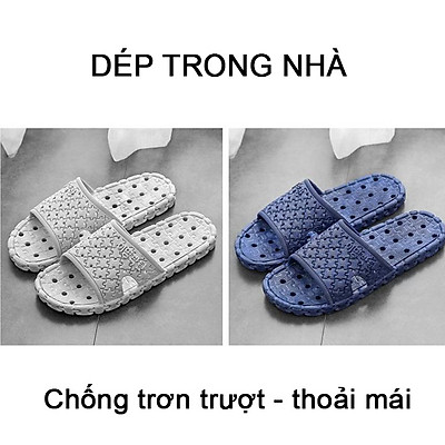 Dép đi nhà tắm, trong nhà chống trơn kiểu mới Hàn Quốc ghép hình