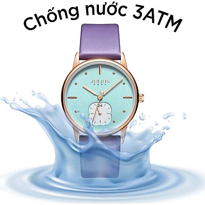 Đồng Hồ Nữ Julius Hàn Quốc JA-1244 Dây Da Chọn Màu