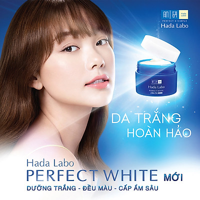 Kem Rửa Mặt Dưỡng Trắng Hada Labo Perfect White Cleanser 80g