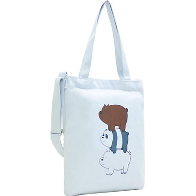 Túi Vải Đeo Chéo Tote Bag Họa Tiết 3 Gấu XinhStore