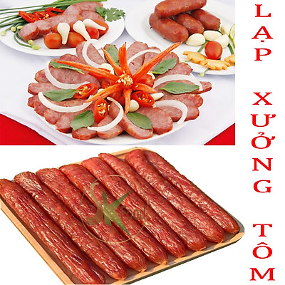 1kg Lạp xưởng tôm tươi đặc sản Sóc Trăng