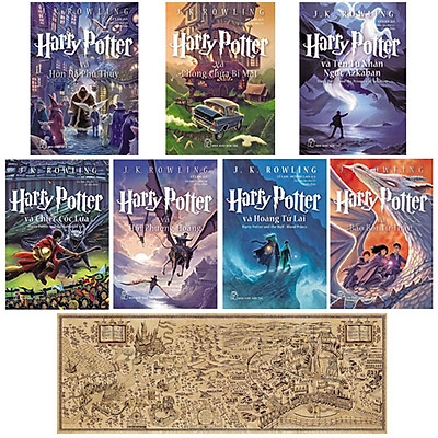 Combo Harry Potter (Trọn Bộ 7 Cuốn ) + Tặng Kèm Bản Đồ Phép Thuật