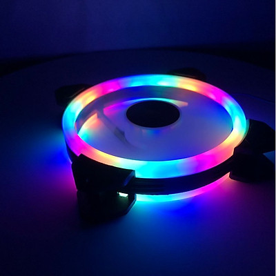 Quạt tản nhiệt, Fan case coolmoon V2.2 Led RGB 2 vòng ring - Hàng chính hãng