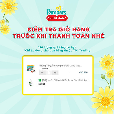 Thùng Tã Quần Pampers Giữ Dáng Megabox - Tặng Chảo Sunhouse 18cm