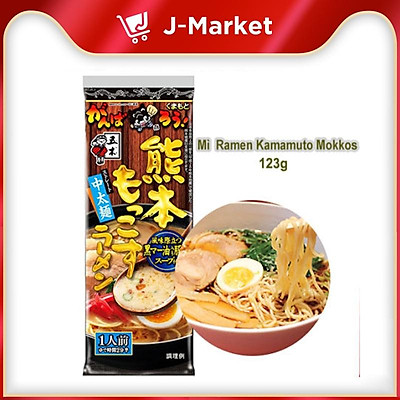 Mì ramen kumamoto Mokkos Dry 123g