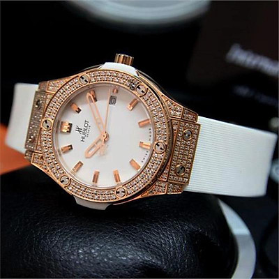 ĐỒNG HỒ NỮ  HUBLOT DÂY CAO SU HƯƠNG THƠM VANI ĐỘC ĐÁO