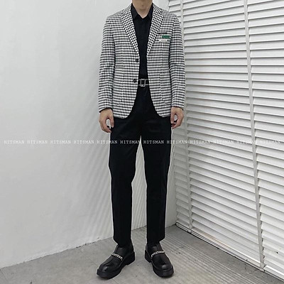 Áo blazer kẻ slimfit HitsMan 1265