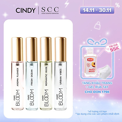 Combo 4 chai nước hoa nữ Cindy Bloom 10ml chính hãng